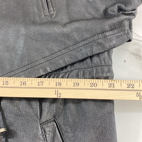 Wilsons The Leather Experts Anorak Coat Jacket Womens Size XL Black Full Zip - Picture 15 of 16